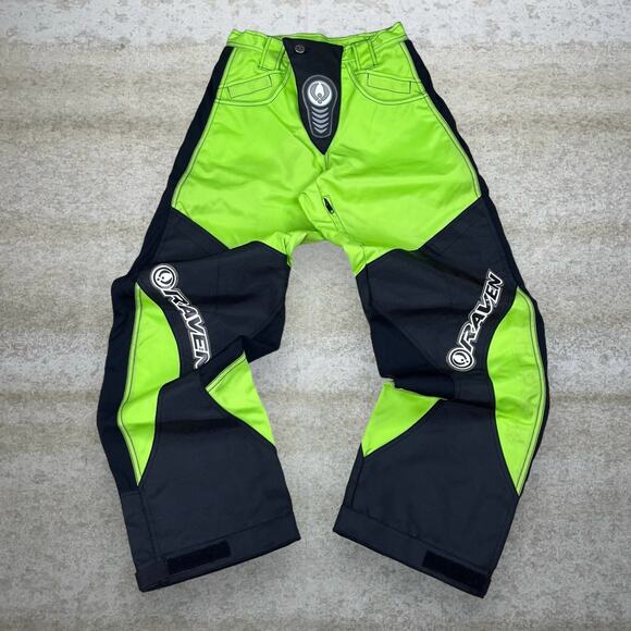 Raven Other - Vintage Raven Motocross Pants Green Black Grey Baggy Wide Leg Fit Y2K